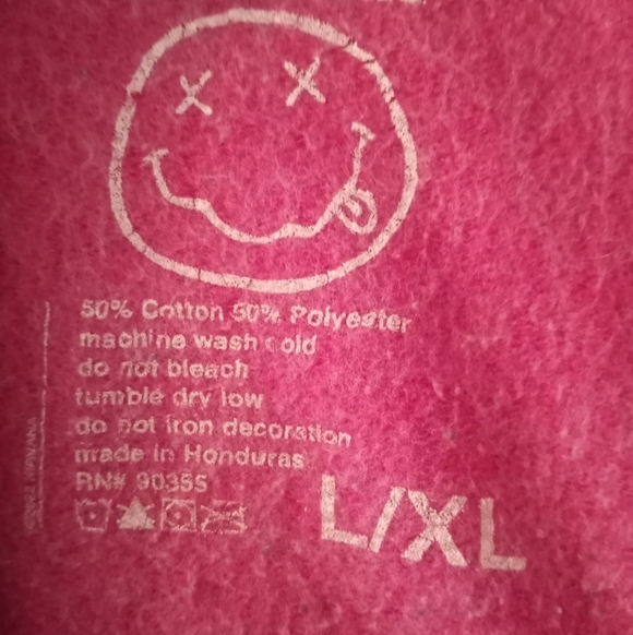 Urban Outfitters Overdyed Pink Nirvana Oversized Baggy Comfy Grunge Sweatshirt - Picture 7 of 11